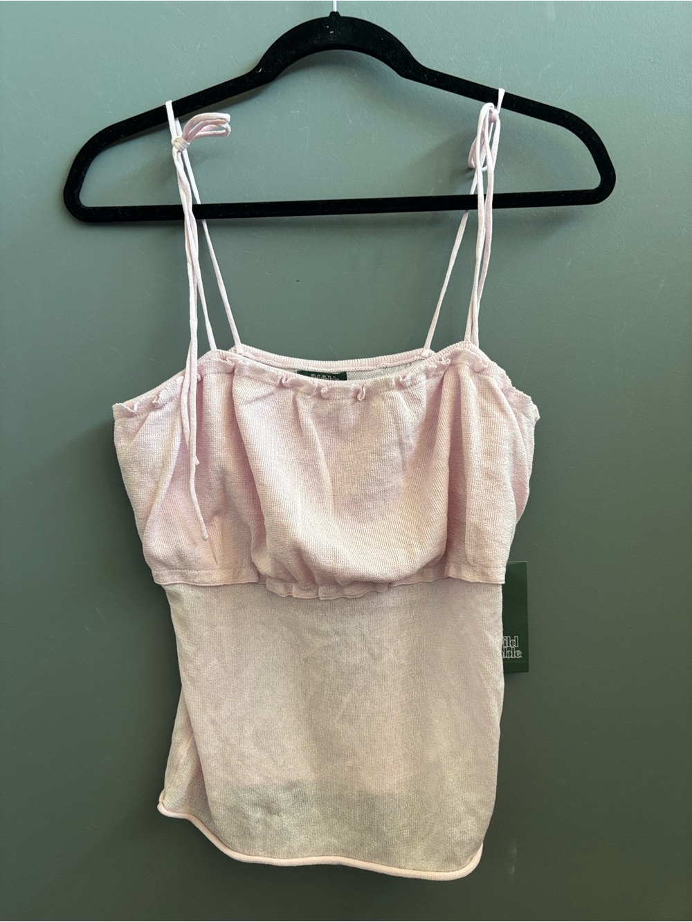 NWT wild fable Light Pink Tie-Strap Cami Tank